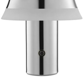 Brilliant - Lampada da tavolo LED KINICH, dimmerabile e ricaricabile, con controllo touch, LED 2,5W/5V 2700K cromo lucido