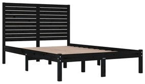 Giroletto nero in legno massello 135x190 cm double