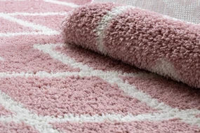 Tappeto BERBER BENI rosa Frange berbero marocchino shaggy