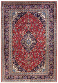 Kashan Tappeto 370x250 (Iran) Annodato A Mano