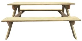 Tavolo da Picnic 150x135x71,5 cm in Legno
