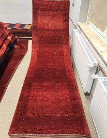 Loribaft Tappeto persiano 80 x 280 Rosso (Iran) Annodato A Mano