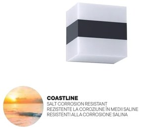 Redo 90322 - LED Applique da esterno KODIAK LED/5W/230V IP65 bianco/nero