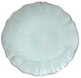 Piatto da dessert in gres blu-turchese ø 21 cm Alentejo - Costa Nova