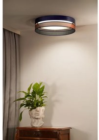 Duolla-Plafoniera LED ROLLER DUO SHINY LED/24W/230V diametro 45 cm blu/rame