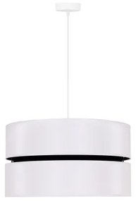 Duolla - Lampadario a sospensione con filo DUO 1xE27/15W/230V diametro 40 cm bianco/nero