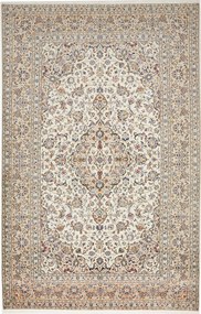 Kashan Tappeto 210x320 Beige (Iran) Annodato A Mano