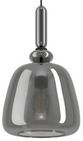 Eglo 39997 - Lampadario a sospensione con filo BOVINO 1xE27/40W/230V fumé