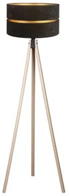 Duolla - Lampada con piedistallo DUO 1xE27/60W/230V diametro 44 cm nero/beige
