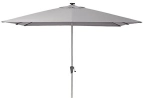 Ombrellone a palo centrale grigio Sonora NATERIAL L 285 x 285 cm con telo grigio