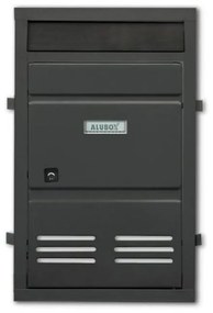 Sportello per cassetta postale ALUBOX  SC4 formato rivista in alluminio grigio antracite opaco L 29 x P 0 x H 46.5 cm