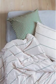 Set copripiumino e federa beige in raso di cotone per letto singolo 140x200 cm Align – Mette Ditmer Denmark