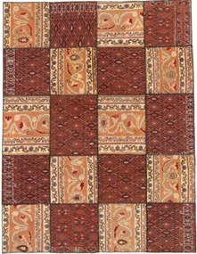 Patchwork Tappeto 210 x 160 (Iran) Annodato A Mano
