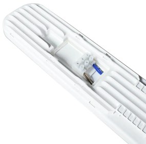 Plafoniera LED Stagna 150cm 48W 5.500lm (110lm/W) IP65, IK08 Colore  Bianco Naturale 4.000K