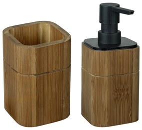 Set di accessori da bagno in bambù marrone Serro - Wenko