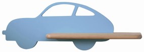 Applique LED per bambini con mensola CAR LED/5W/230V blu/legno