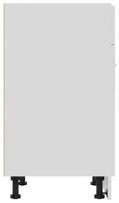 Armadio con Cassetto Bianco 60x46x81,5 cm in Truciolato