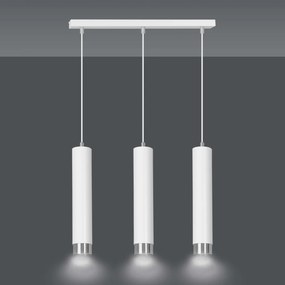 Lampadario a sospensione KIBO 3 BLACK e WHITE
