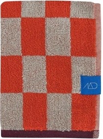 Set di asciugamani tipo terry arancioni/beige in cotone organico 2 pz 40x55 cm Retro – Mette Ditmer Denmark