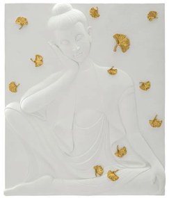 Pannello Decorativo Buddha in Resina 3D cm 46x5,7x55,5