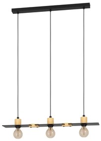 Eglo 43752 - Lampadario a sospensione con filo BRAMERTON 3xE27/40W/230V