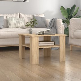 Tavolino Da Salotto Rovere Sonoma 60x60x42 Cm Legno Multistrato /