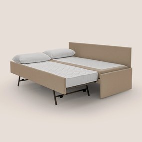 Naviglio Divano duplex con doppio letto in tessuto simil cotone impermeabile T13 beige