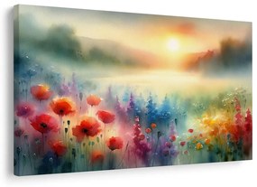 Quadro su tela – Prato all’alba