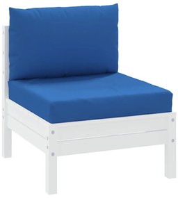 Cuscini per Pallet 2 pz Blu in Tessuto Oxford