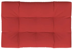 Cuscino per Pallet Rosso 120x80x12 cm in Tessuto