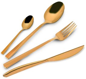 Posate dorate in acciaio inox 24 pz Gold – Orion
