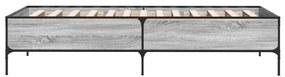 Giroletto grigio sonoma 100x200 cm legno multistrato e metallo