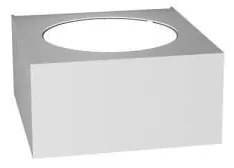 Applique Moderna Plate Metallo Bianco 1 Luce Gx53