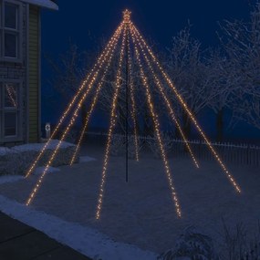 Albero Di Natale A Cascata Luci Led Interni Esterni 800 Led 5 M /