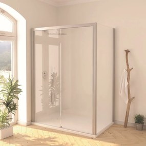 Pannello laterale per box doccia Style L 70 x H 200cm, Sp. 8 mm vetro vetro senza finitura / trasparente profilo in alluminio argento spazzolato