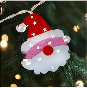 Catena luminosa LED da esterno 10xLED / 2xAA, 1,65 m, IP44, bianco caldo, modello Santa