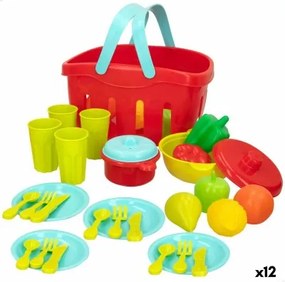 Set di Alimenti giocattolo Colorbaby Utensili e accessori per la cucina 36 Pezzi (12 Unità)