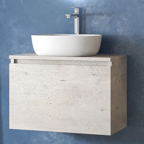 Mobile bagno 60 cm con piano per lavabo da appoggio SP-60B - KAMALU