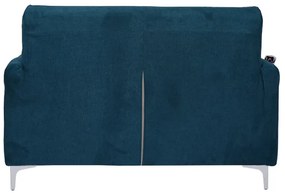 Divano sfoderabile 2 posti 140 cm in tessuto DUBLINO Ottanio