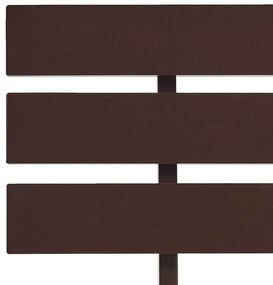 Giroletto Marrone Scuro in Legno Massello di Pino 160x200 cm