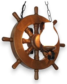 Brilagi - Lampadario a sospensione con catena TIMONA 2xE14/40W/230V faggio/noce