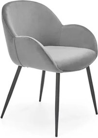 Sedia imbottita K480 - Grigio
