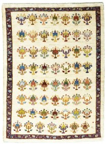 Gabbeh Tappeto 170x120 Beige (Iran) Annodato A Mano