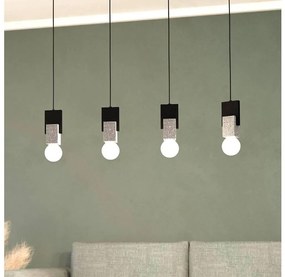 Eglo 99532 - Lampadario su corda LOBATIA 4xE27/40W/230V