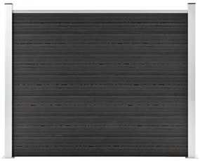 Pannello Di Recinzione İn Wpc 180x146 Cm Grigio /