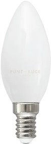 Gla270b- lampadina attacco e14 d.3,5cm 3000k 570lm 6w candela vetro...