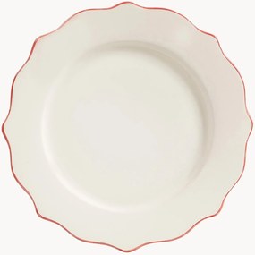 Piatto piano dipinto a mano Scalloped