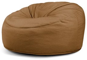 Puof a sacco marrone con rivestimento in bouclé Om 135 – SLOWDOWN