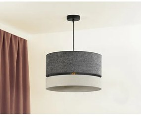 Duolla - Lampadario a sospensione con filo DOUBLE 1xE27/15W/230V diametro 40 cm grigio