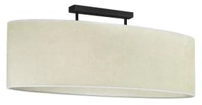 Duolla - Lampadario a plafone OVAL 2xE27/15W/230V grigio